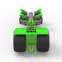 Diecast Pulling tractor with transverse V8 engines 1:25 - Thumbnail 12