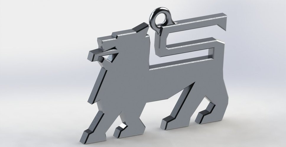 Food Lion logo keychain 3D Print 47905