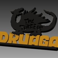 Small Tower of Druaga logo 3D Printing 47906