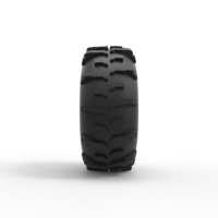 Diecast dirt dragster rear tire 2 Scale 1 to 10 - Thumbnail 4