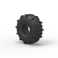 Diecast dirt dragster rear tire 2 Scale 1 to 10 - Thumbnail 7