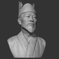 Muryeong of Baekje 3D print model - Thumbnail 4