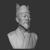Muryeong of Baekje 3D print model - Thumbnail 10