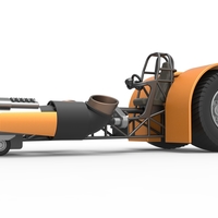 Diecast Pulling tractor with 2 jet engines 1:25 - Thumbnail 2