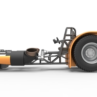 Diecast Pulling tractor with 2 jet engines 1:25 - Thumbnail 7