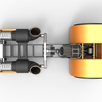 Diecast Pulling tractor with 2 jet engines 1:25 - Thumbnail 9