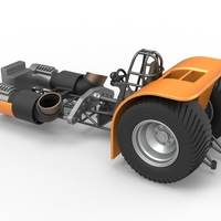 Diecast Pulling tractor with 2 jet engines 1:25 - Thumbnail 10