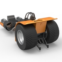 Diecast Pulling tractor with 2 jet engines 1:25 - Thumbnail 11