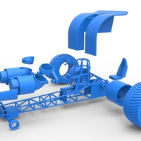 Diecast Pulling tractor with 2 jet engines 1:25 - Thumbnail 14