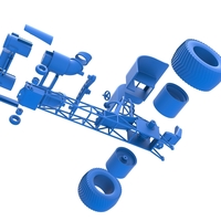 Diecast Pulling tractor with 2 jet engines 1:25 - Thumbnail 16