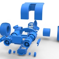 Diecast Pulling tractor with 2 jet engines 1:25 - Thumbnail 17