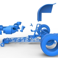 Diecast Pulling tractor with 2 jet engines 1:25 - Thumbnail 18