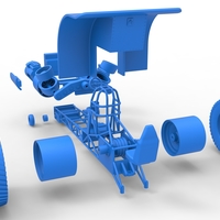 Diecast Pulling tractor with 2 jet engines 1:25 - Thumbnail 20