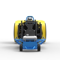 Diecast Pulling tractor with radial engine Scale 1 to 25 - Thumbnail 6