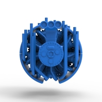 Diecast Radial engine for pulling tractor Scale 1 to 25 - Thumbnail 5