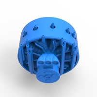 Diecast Radial engine for pulling tractor Scale 1 to 25 - Thumbnail 6