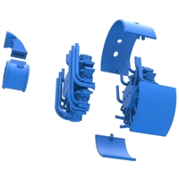 Diecast Radial engine for pulling tractor Scale 1 to 25 - Thumbnail 14