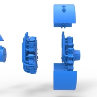 Diecast Radial engine for pulling tractor Scale 1 to 25 - Thumbnail 16