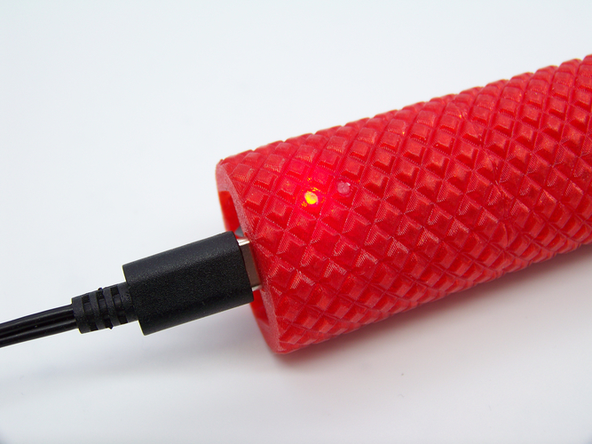 LED Flashlight with 18650 Cell and USB-C 3D Print 479409