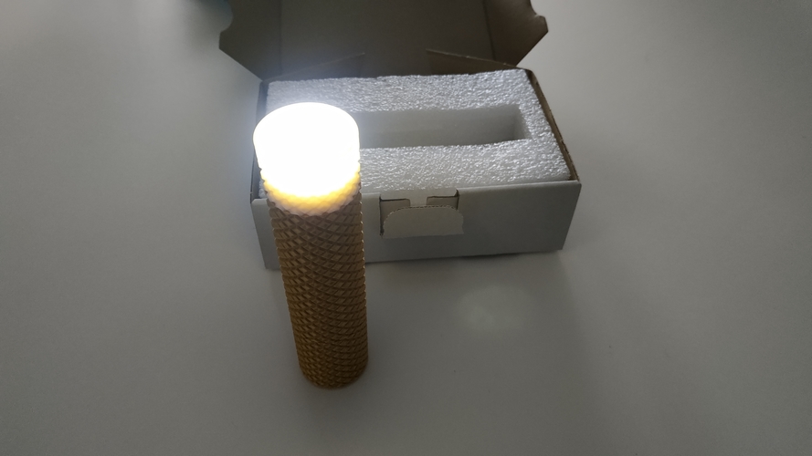 LED Flashlight with 18650 Cell and USB-C 3D Print 479412