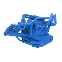 Diecast Twin-engine V8 for pulling tractor Scale 1 to 25 - Thumbnail 2