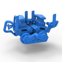 Diecast Twin-engine V8 for pulling tractor Scale 1 to 25 - Thumbnail 11