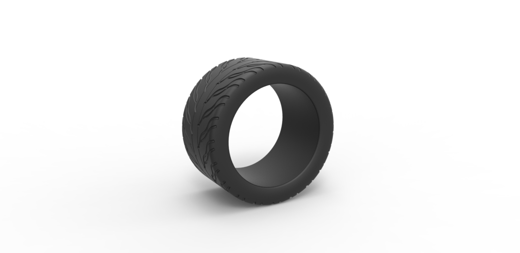 Diecast race tire 5 Scale 1 to 25 3D Print 479586