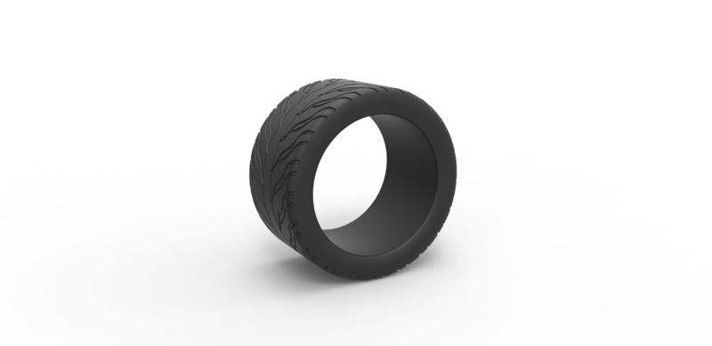 Diecast race tire 5 Scale 1 to 25