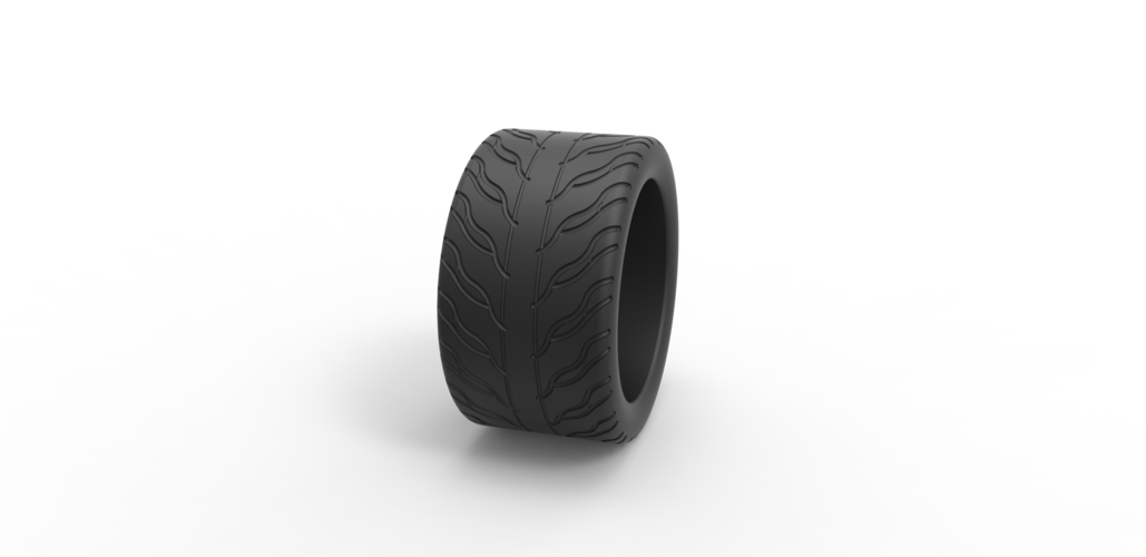 Diecast race tire 5 Scale 1 to 25 3D Print 479588