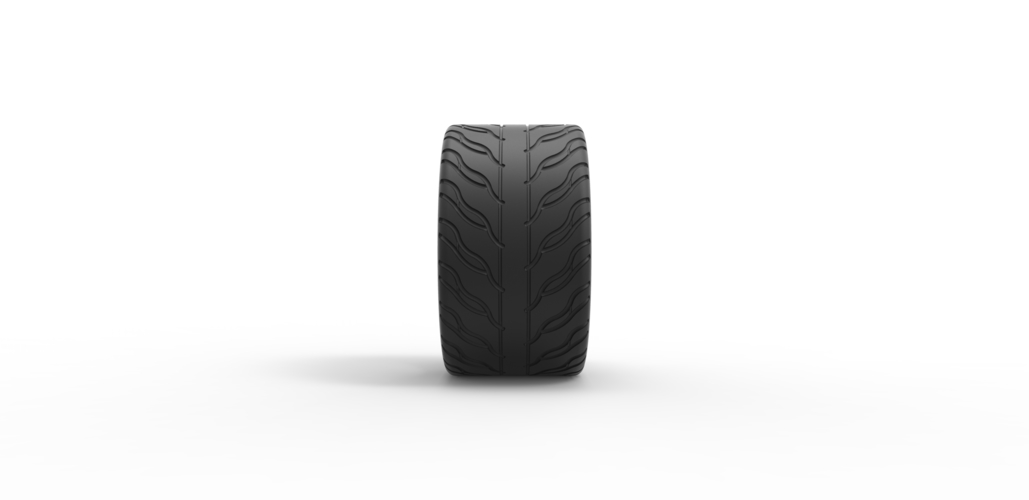 Diecast race tire 5 Scale 1 to 25 3D Print 479589