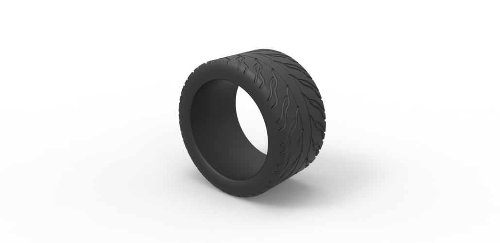 Diecast race tire 5 Scale 1 to 25 3D Print 479592