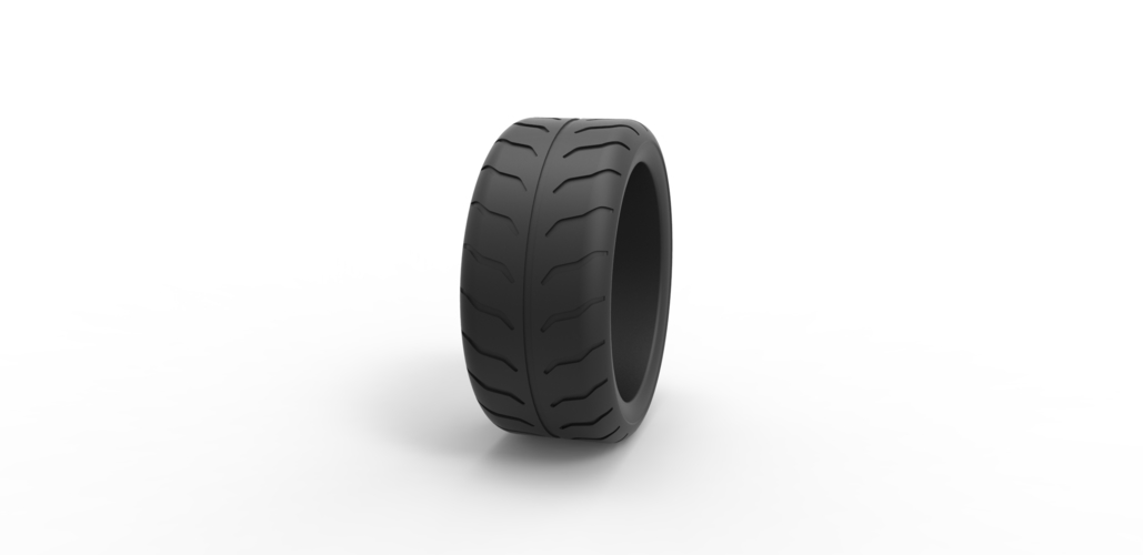 Diecast race tire 6 Scale 1 to 25 3D Print 479597