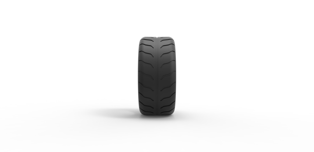 Diecast race tire 6 Scale 1 to 25 3D Print 479598