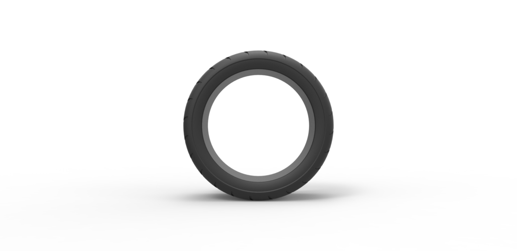 Diecast race tire 6 Scale 1 to 25 3D Print 479599