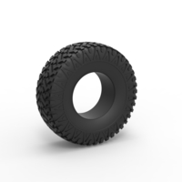 Small Diecast offroad tire 30 Scale 1 to 25 3D Printing 479604