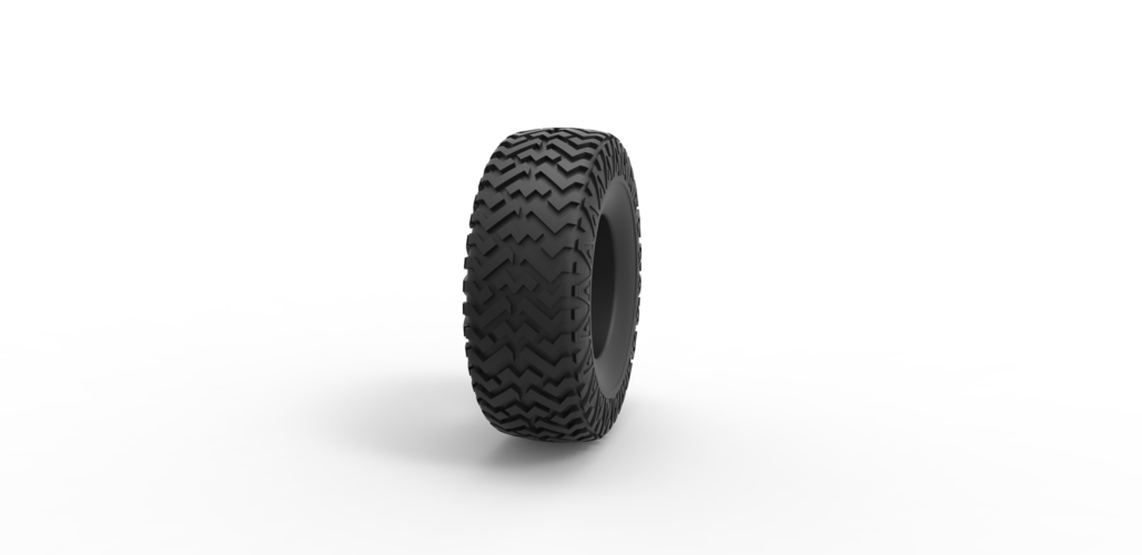Diecast offroad tire 30 Scale 1 to 25 3D Print 479606