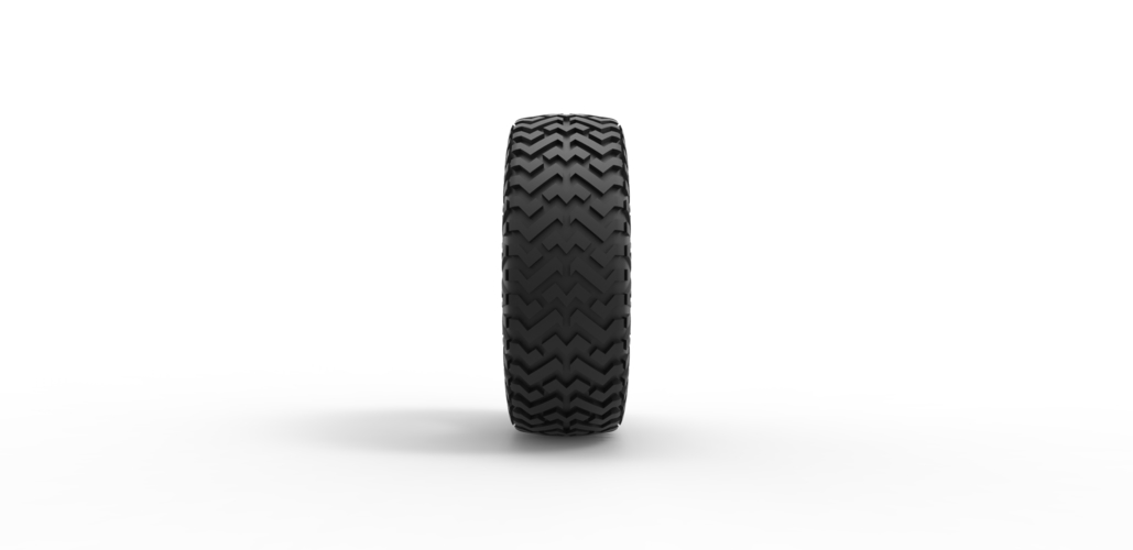 Diecast offroad tire 30 Scale 1 to 25 3D Print 479607