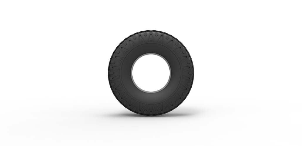 Diecast offroad tire 30 Scale 1 to 25 3D Print 479608