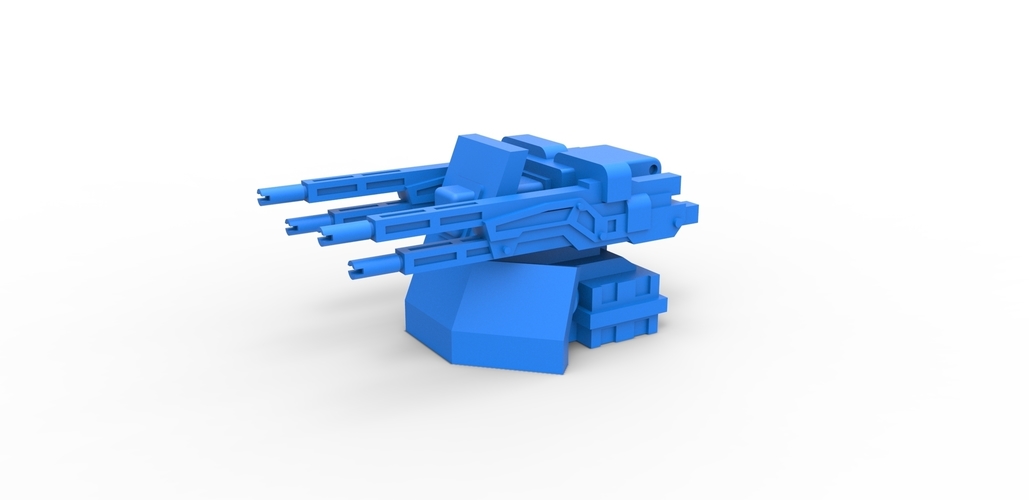 Diecast Turret gun Scale 1 to 25 3D Print 479668