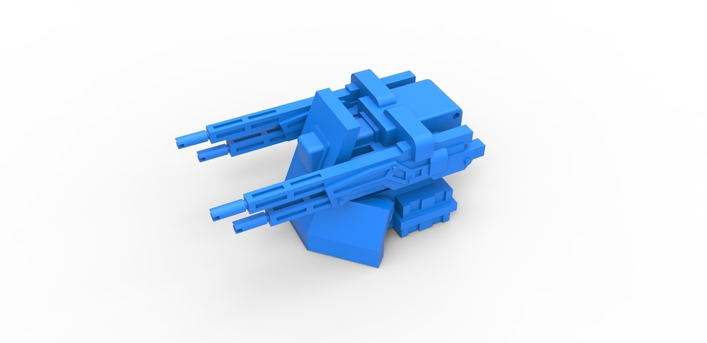 Diecast Turret gun Scale 1 to 25 3D Print 479669