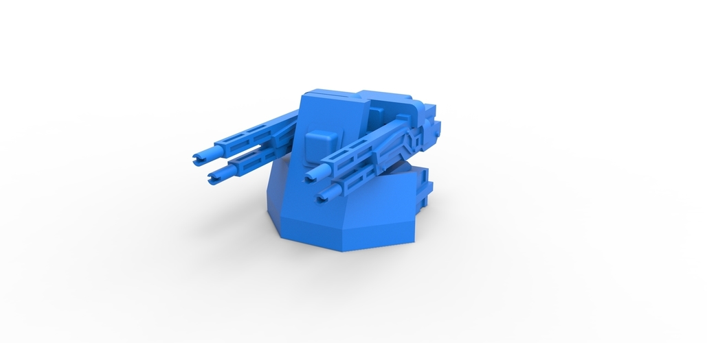 Diecast Turret gun Scale 1 to 25 3D Print 479670