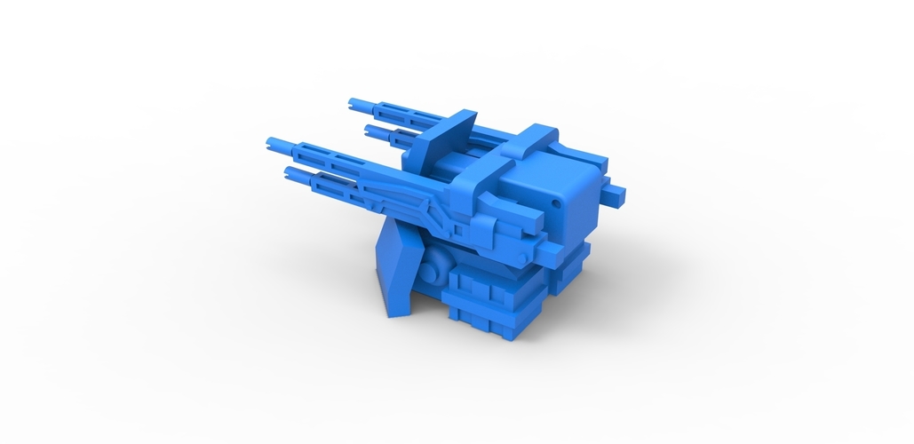 Diecast Turret gun Scale 1 to 25 3D Print 479677