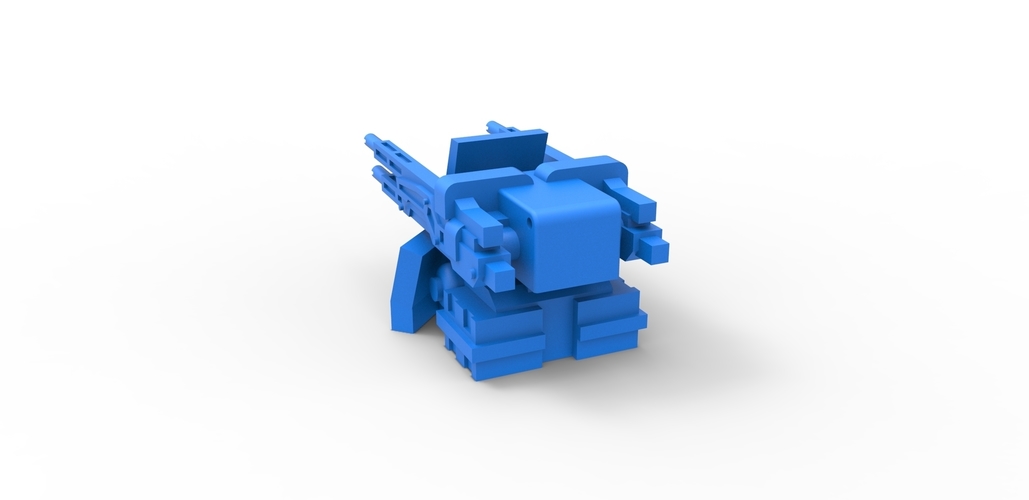 Diecast Turret gun Scale 1 to 25 3D Print 479678