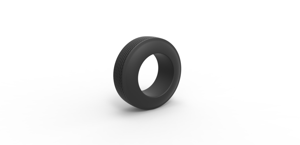 Diecast lowrider tire 2 Scale 1 to 25 3D Print 479681