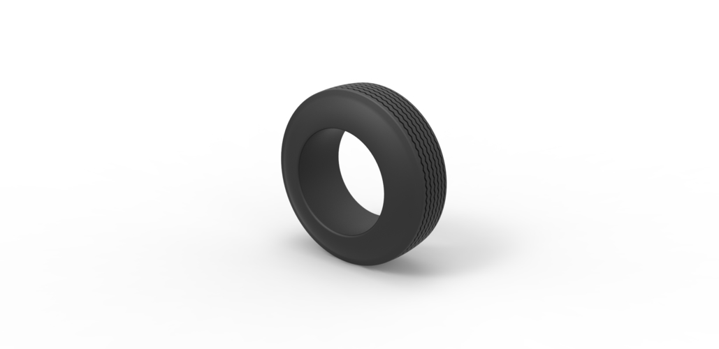 Diecast lowrider tire 2 Scale 1 to 25 3D Print 479687