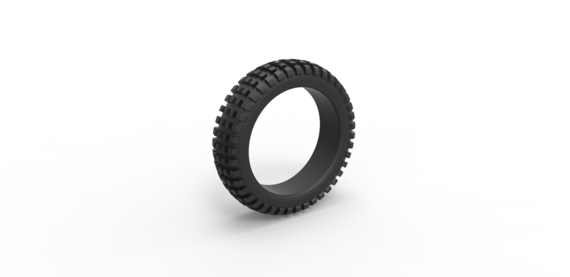 Diecast offroad tire 32 Scale 1 to 25
