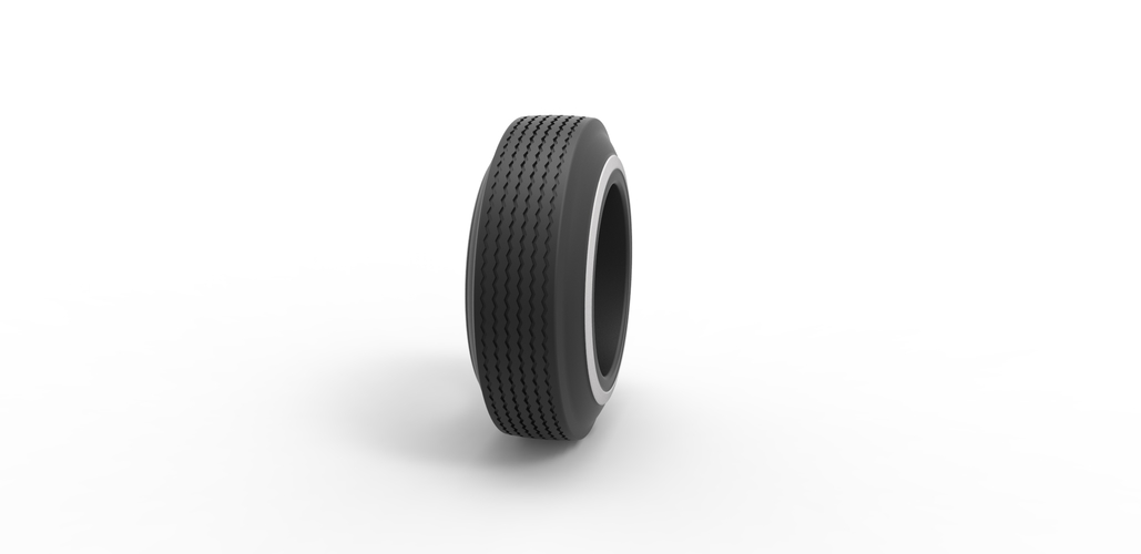 Diecast lowrider tire 3 Scale 1 to 25 3D Print 479727