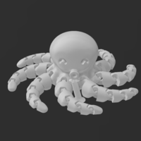 ARTICULATED MINI OCTOPUS / PIEUVRE - Thumbnail 2