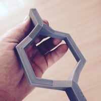 Toilet flapper assembly nut wrench. 86 mm for a 2 inch flush val - Thumbnail 3