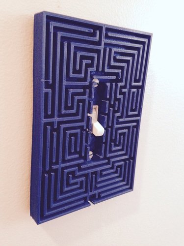 Overlook maze from The Shining as a switch plate.